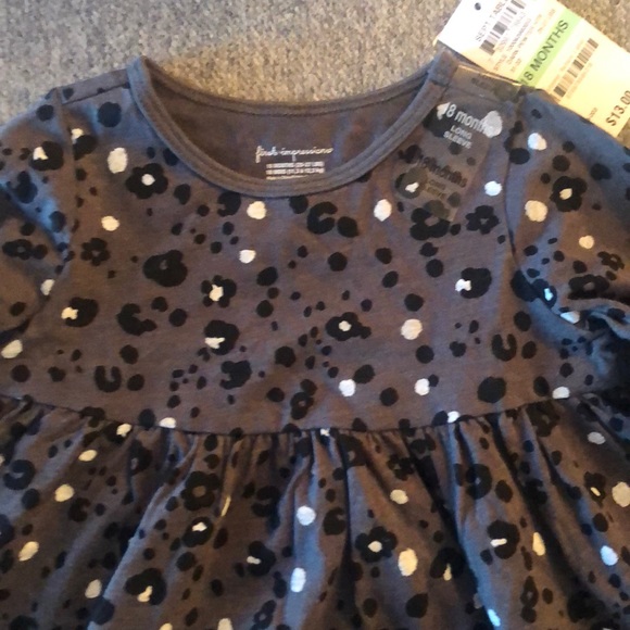 Leopard print baby girl top - Picture 2 of 4